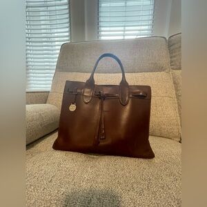 Dooney & Bourke Rich Brown Leather Satchel